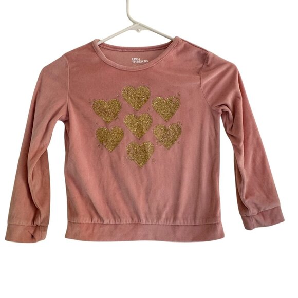 Epic Threads Other - Epic Threads Little Girls Heart Long Sleeve Sweater Size 6
